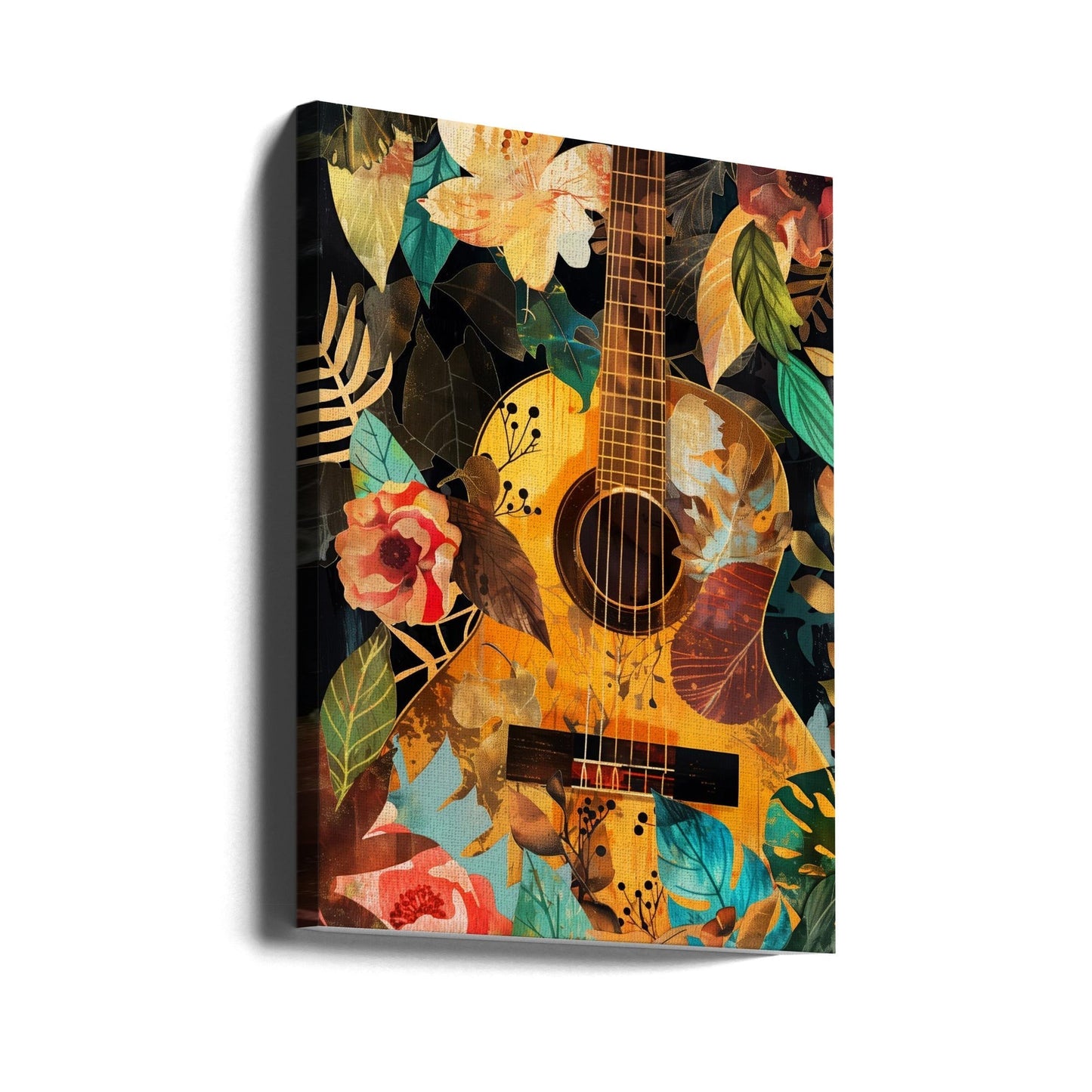 Music Guitar Collage (2) Canvas Print