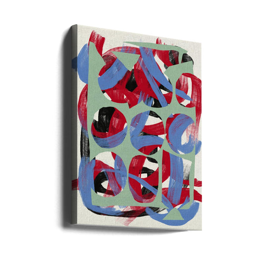 Wall art Dry directional strokes abstract 03