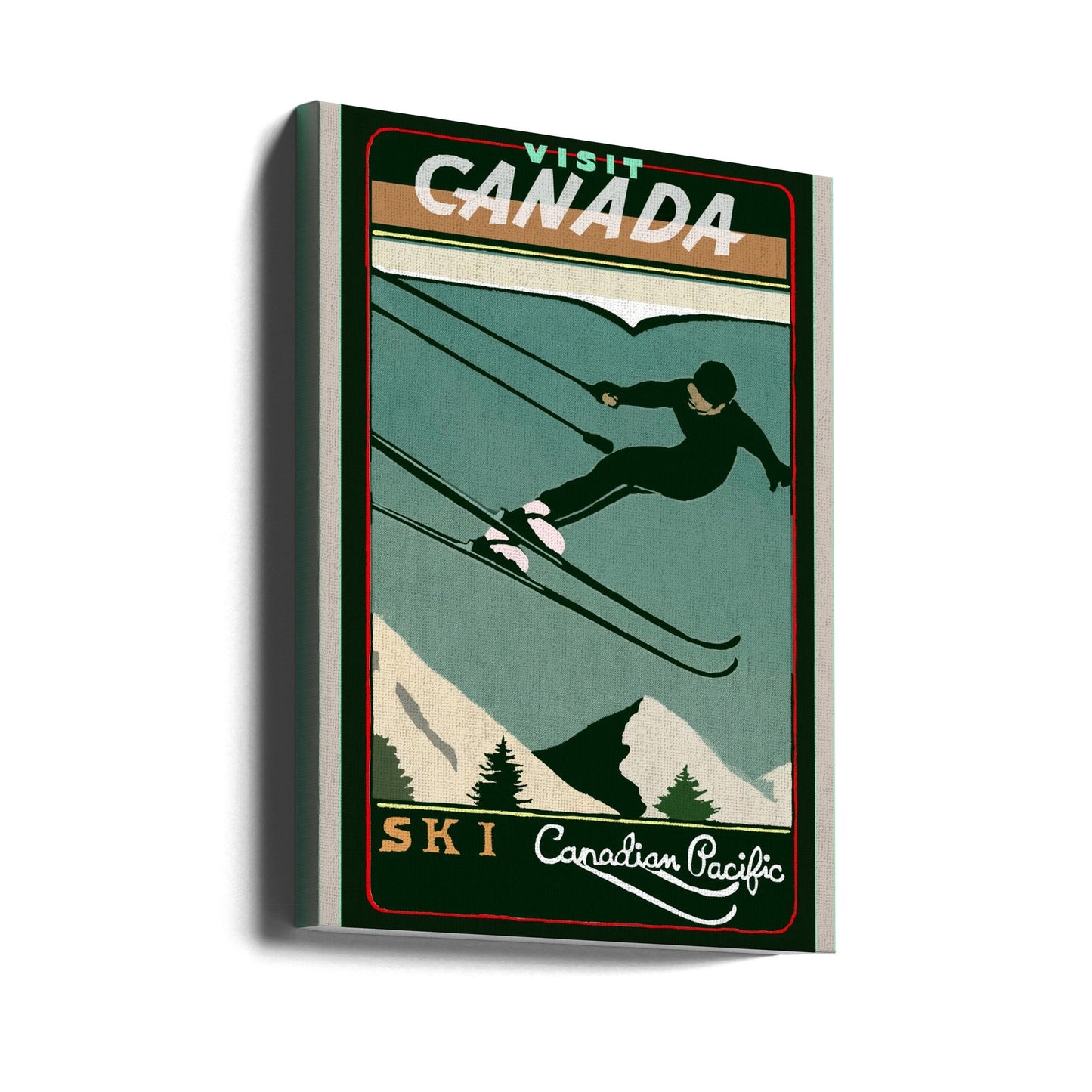 Wall art Winter Tourism: Vintage Ski Canada Poster