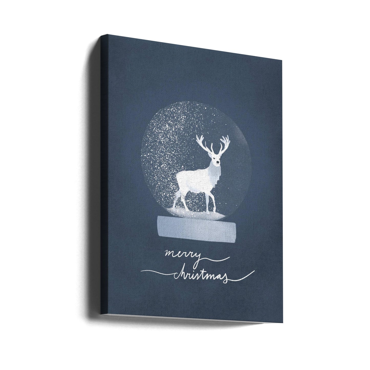 Wall Art Snowglobe Deer Canvas Print