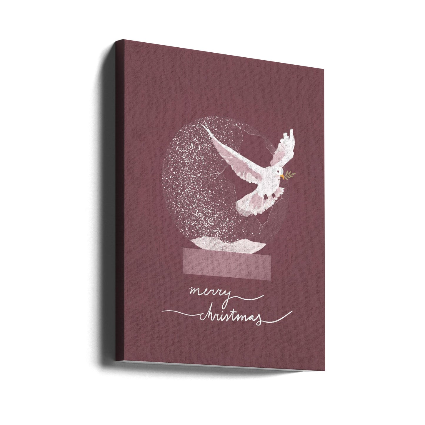 Wall art Snowglobe Dove Canvas Print
