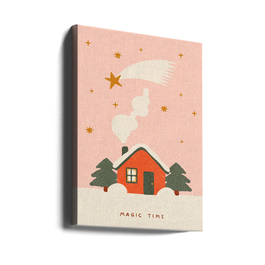 Wall art A magical time at Christmas Canvas Print