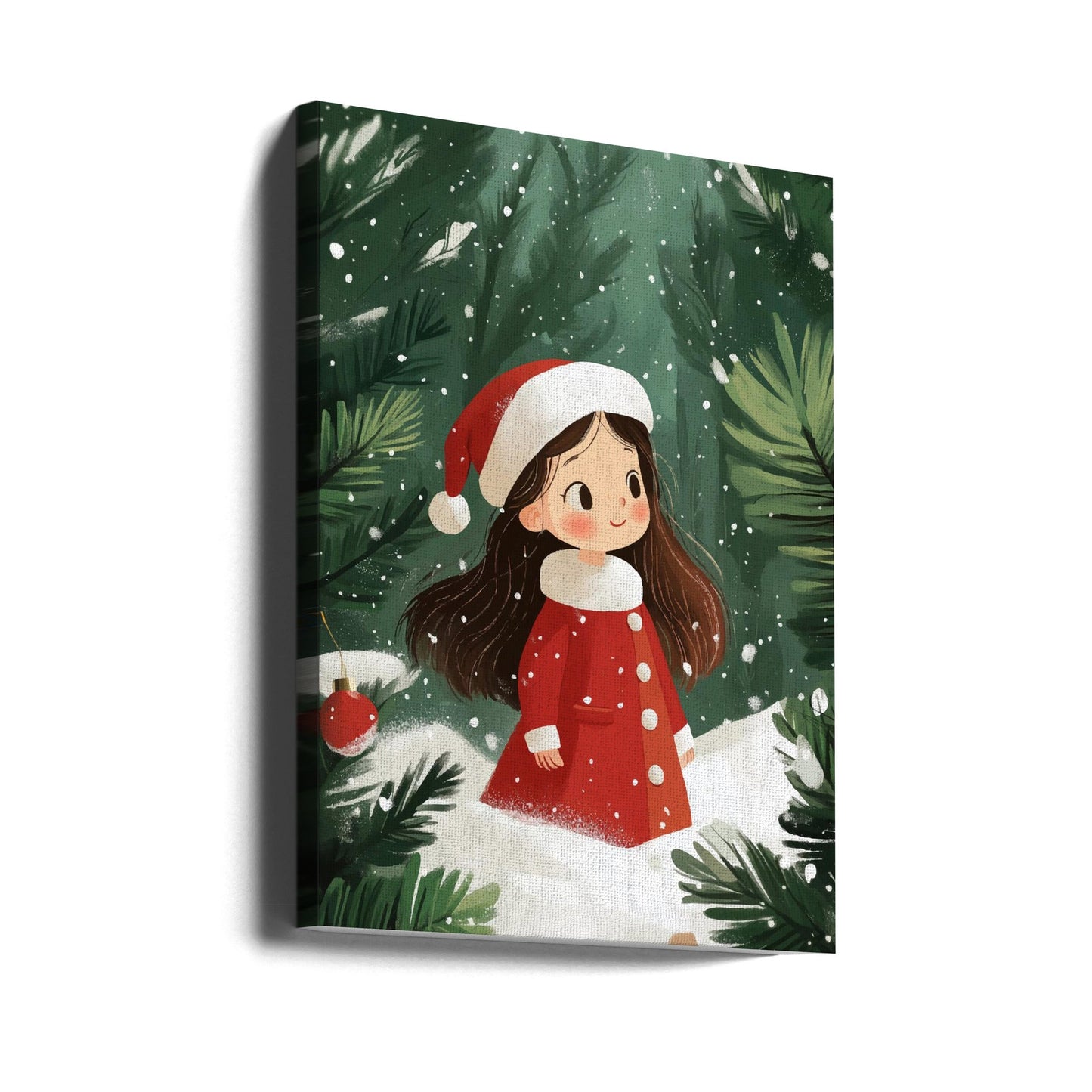 Wall art Christmas Girl Canvas Print