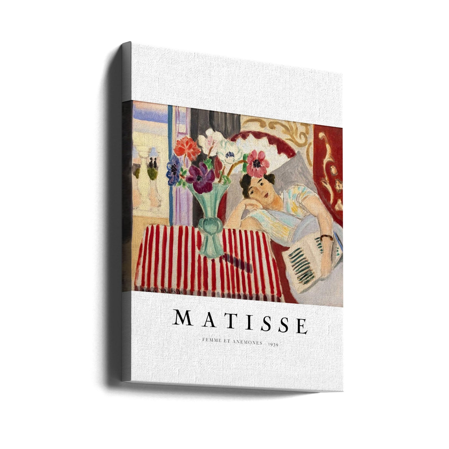 Wall art Femme Et Anémones