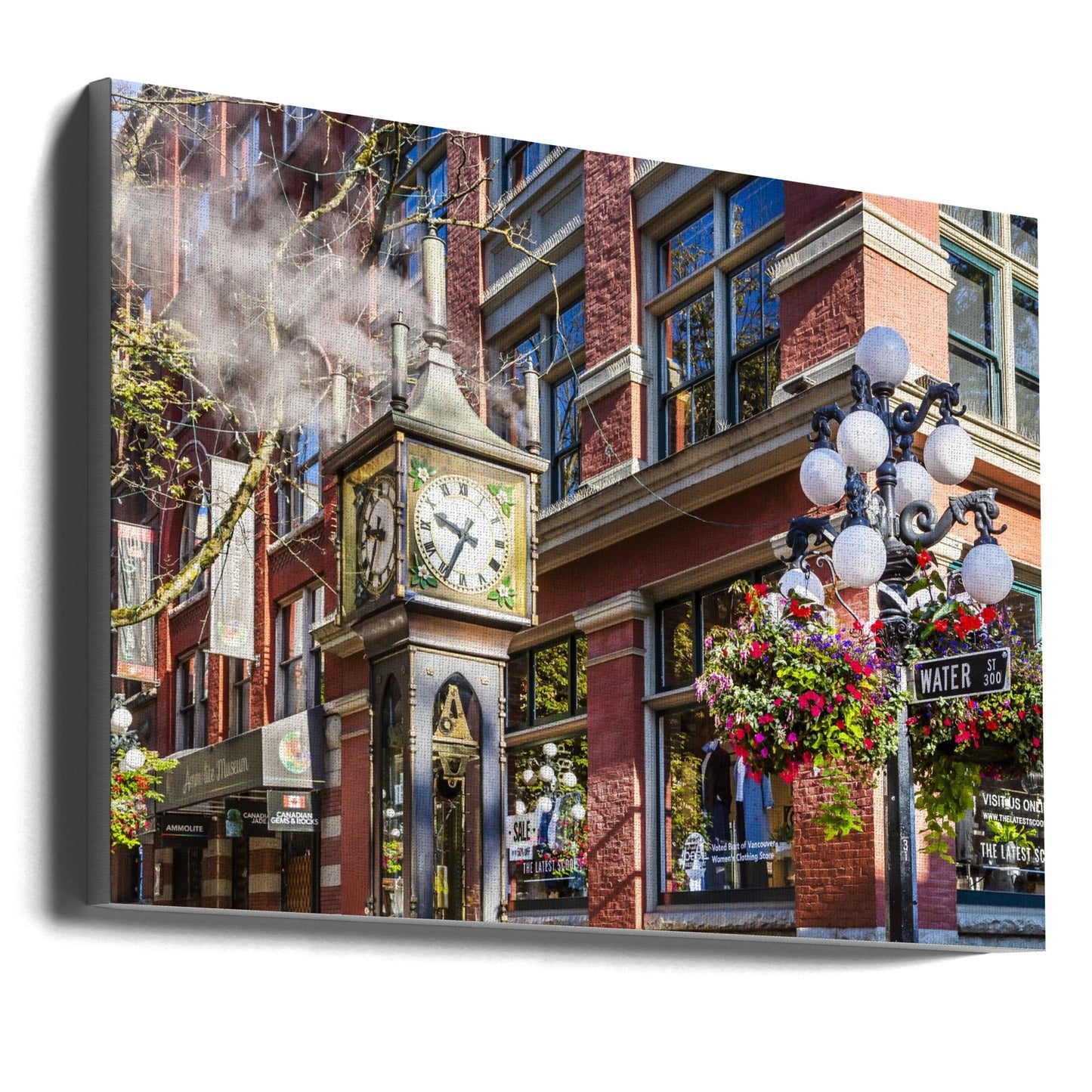 Wall art Historic Gastown Steam Clock in Vancouver