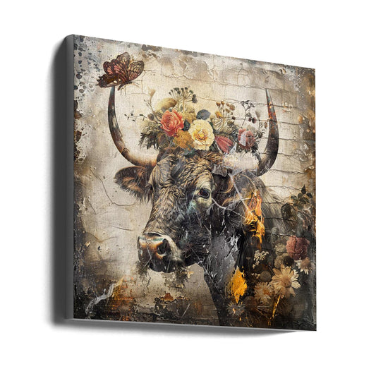 Wall art Floral Animals Vintage Art Illustration 09