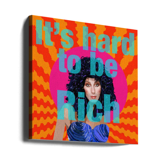 Wall art It's Hard to be Rich