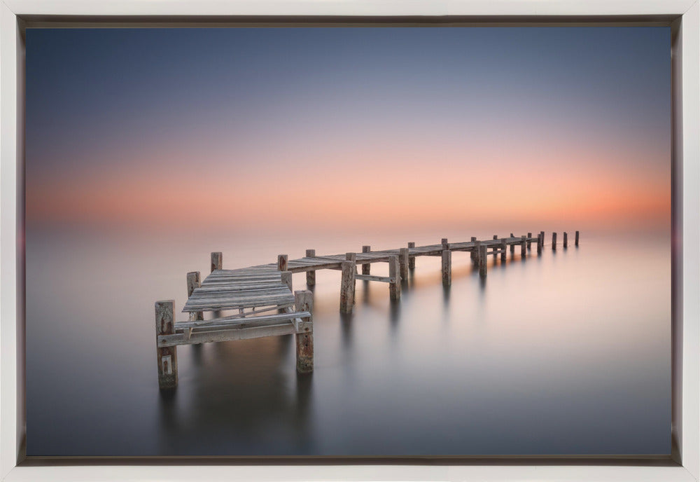 Wall art Old pier II.  Harbour panorama.