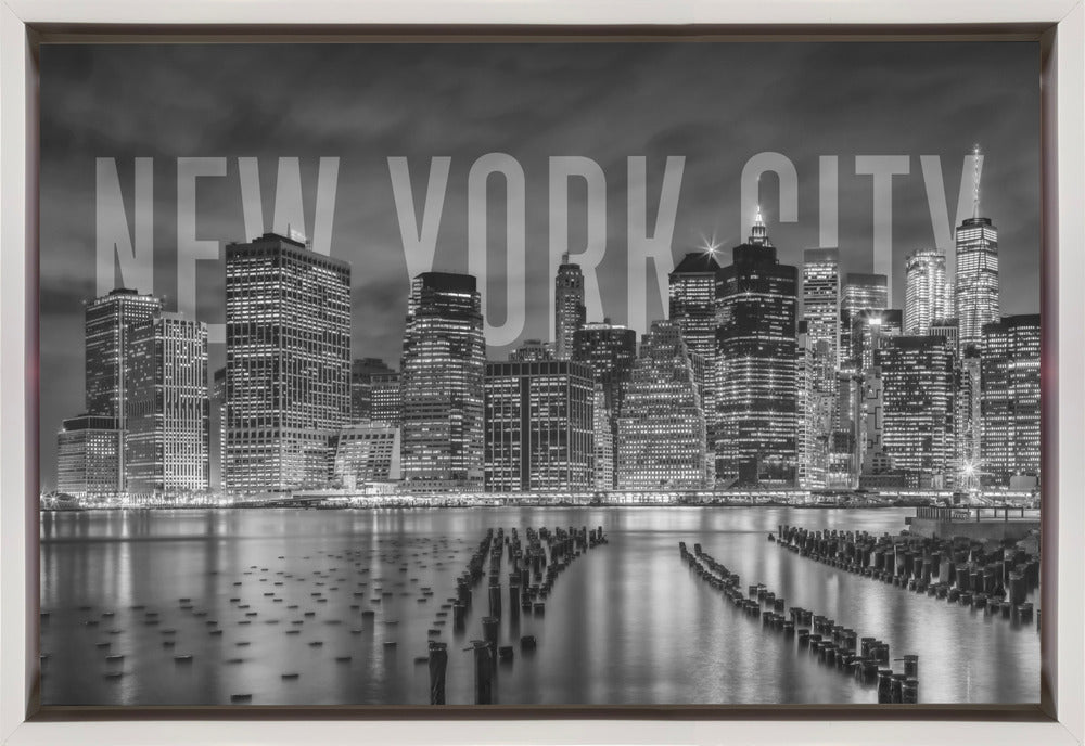 Wall art NEW YORK CITY Skyline Monochrome