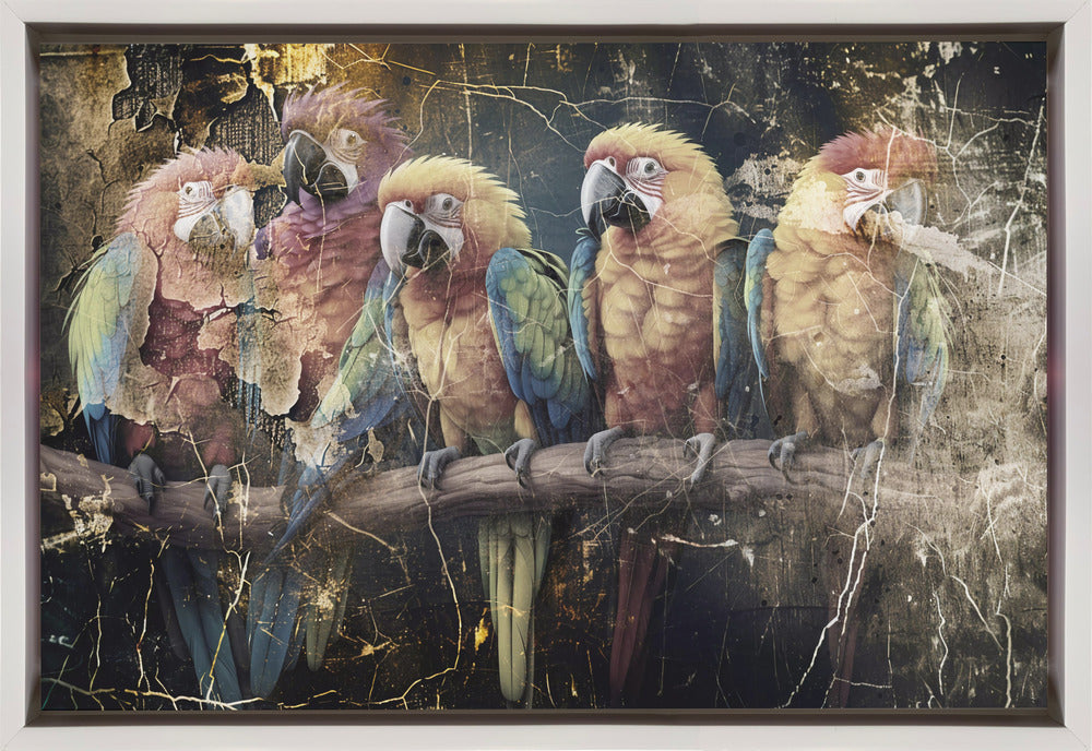 Wall art Parrot Animal Vintage Art Illustration Wallart 10