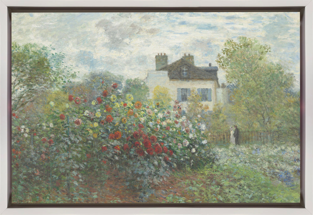The Artist's Garden In Argenteuil, a Corner of the Garden With Dahlias (1873)
