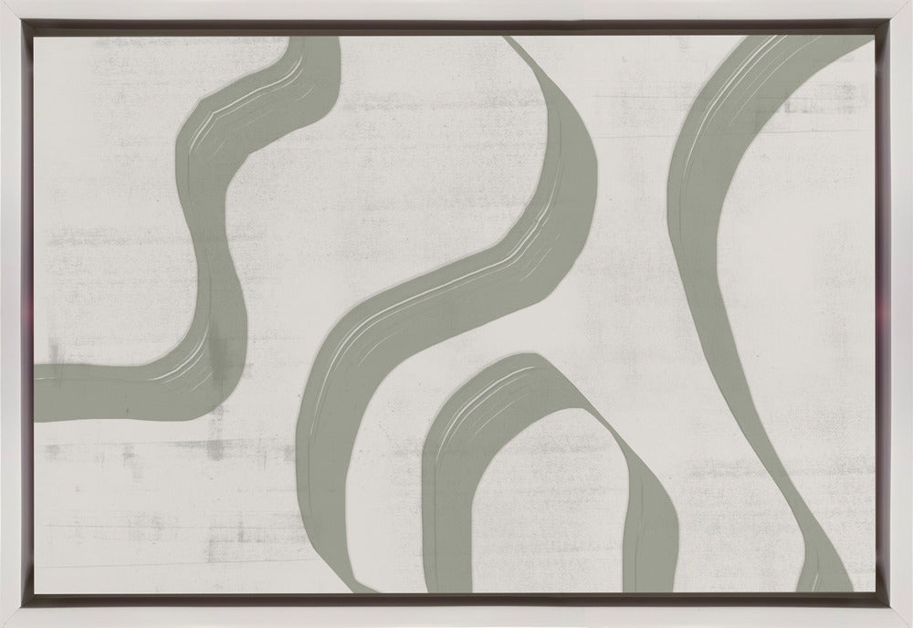 Wall art Green Waves No.2