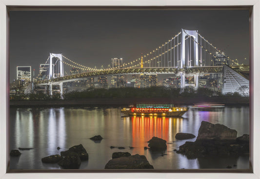Wall art Gorgeous Rainbow Bridge with Tokyo Skyline in the evening
