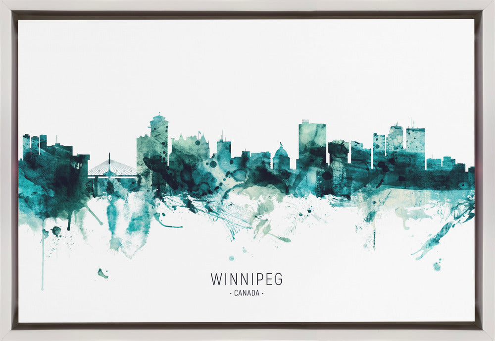 Wall art Winnipeg Canada Skyline