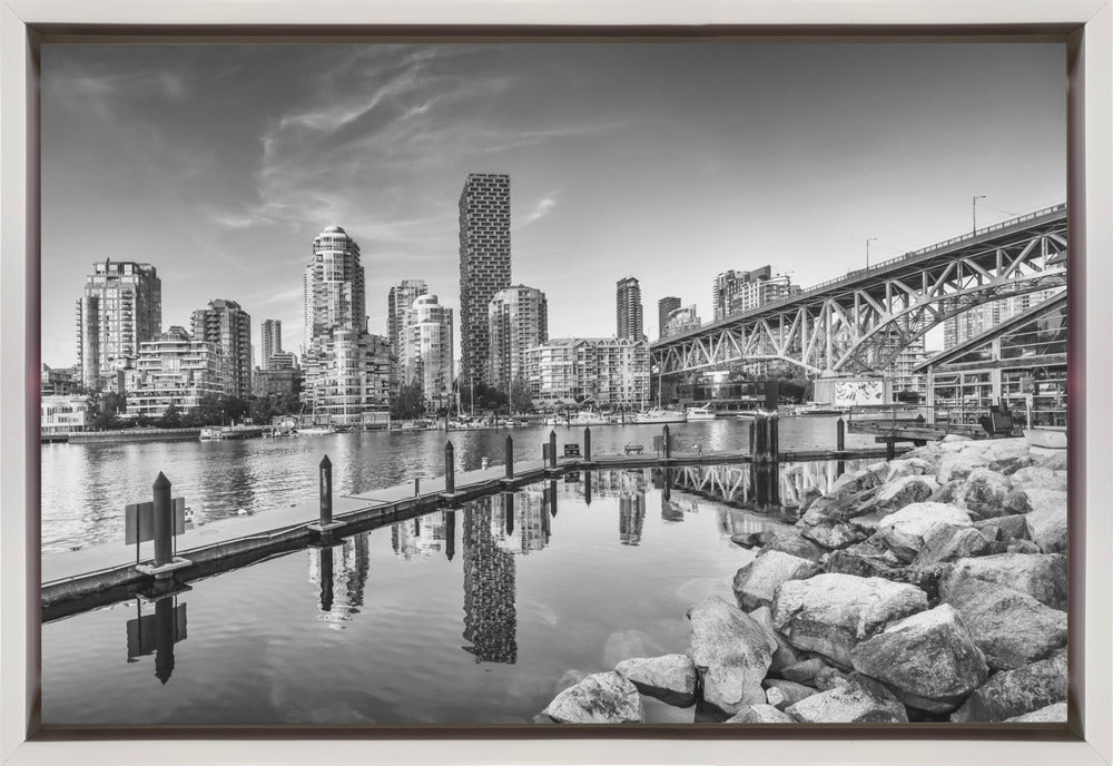 Wall art Vancouver Impression of Granville Island | Monochrome