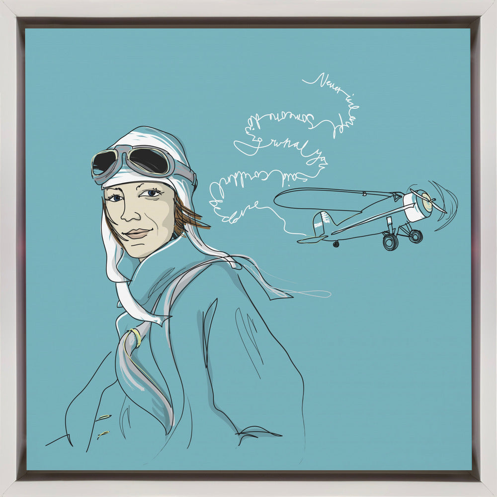 Wall art Amelia Earhart