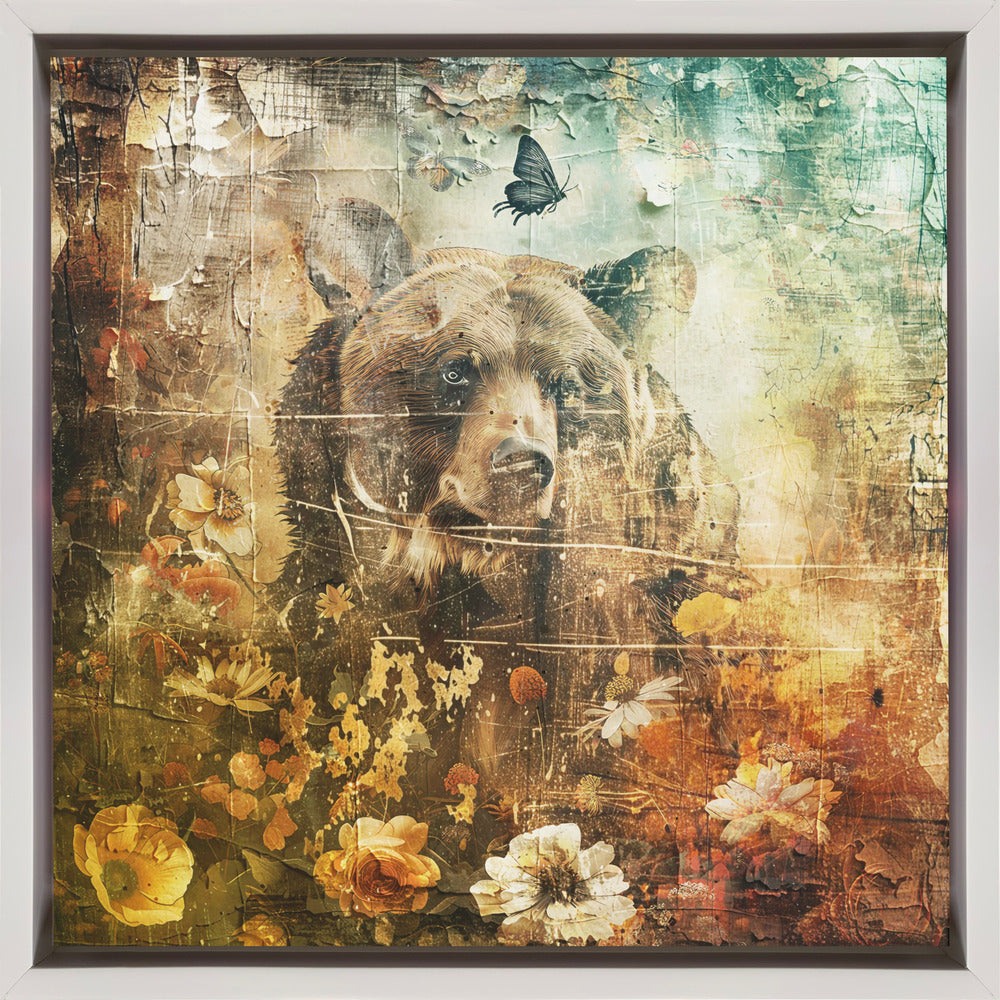 Wall art Floral Animals Vintage Art Illustration 06