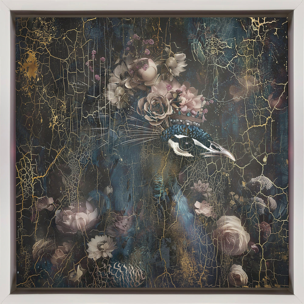 Wall art Peacock Animal Vintage Art Illustration Wallart 2