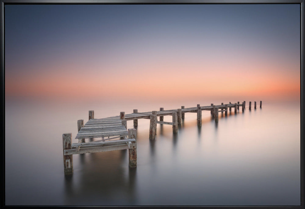 Wall art Old pier II.  Harbour panorama.