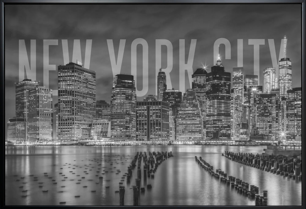 Wall art NEW YORK CITY Skyline Monochrome