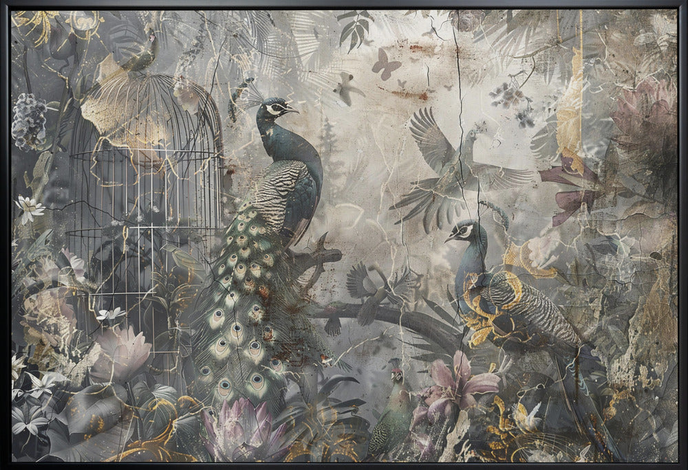 Wall art Bird Birds Animal Vintage Art Illustration Wallart 17