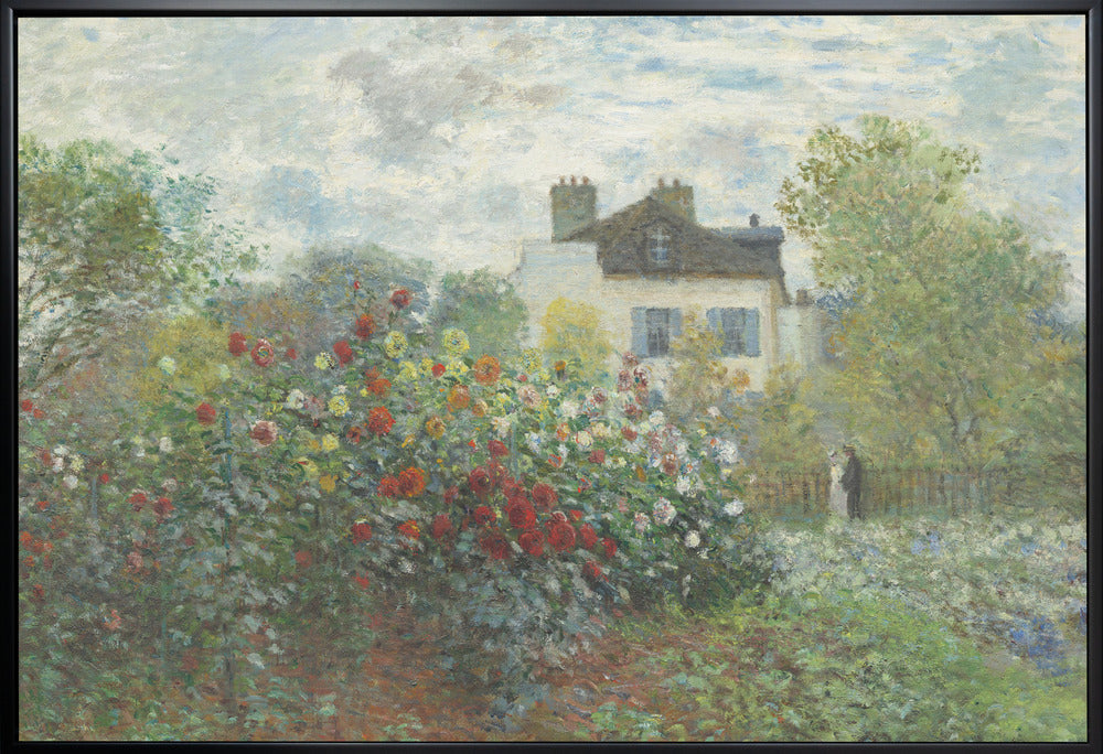 The Artist's Garden In Argenteuil, a Corner of the Garden With Dahlias (1873)