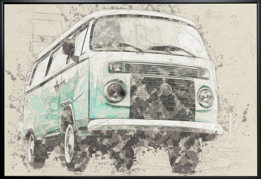 Wall art Volkswagen Combi