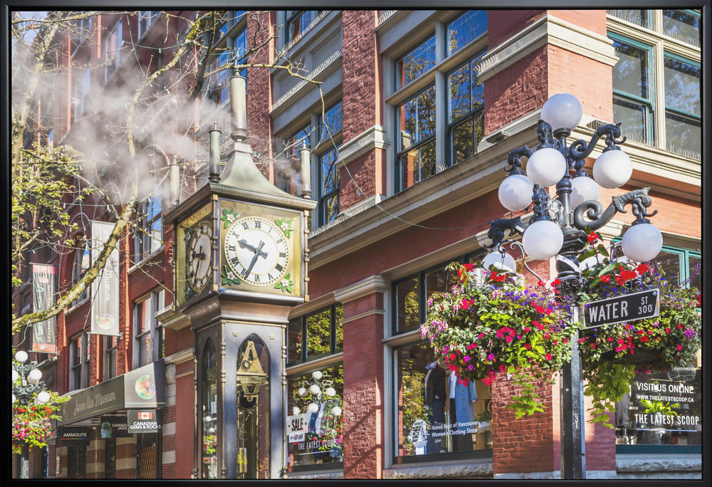 Wall art Historic Gastown Steam Clock in Vancouver