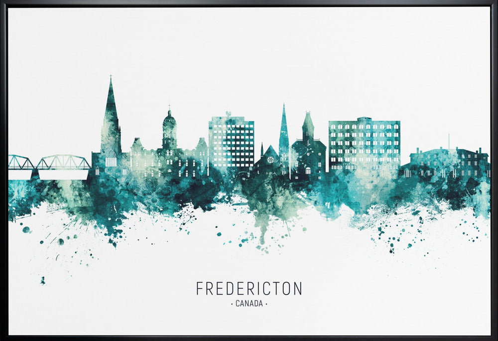 Wall art Fredericton Canada Skyline