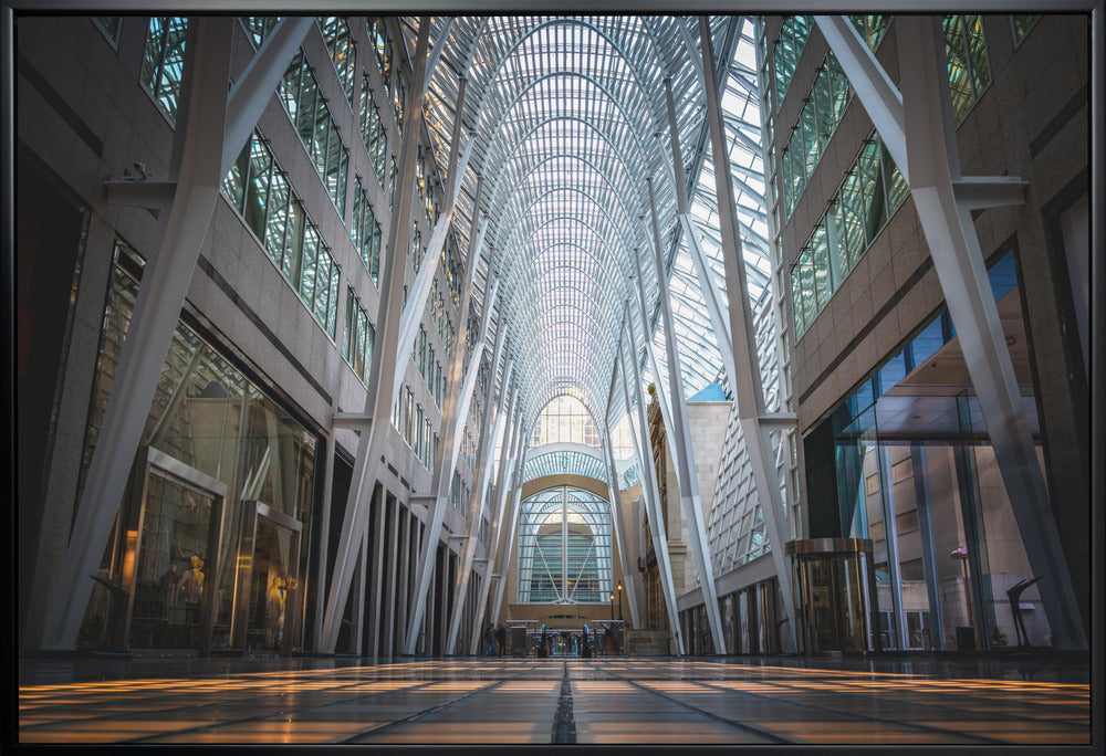 Wall art Brookfield Place, a poetic hymn of light & symmetry