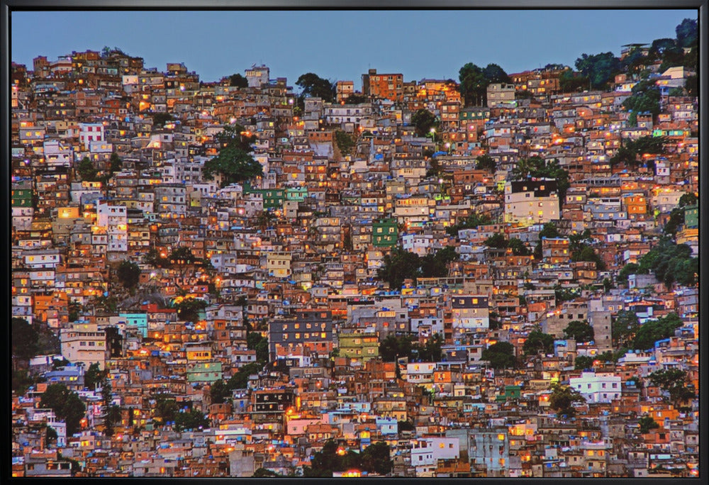 Wall Art Nightfall in the Favela da Rocinha