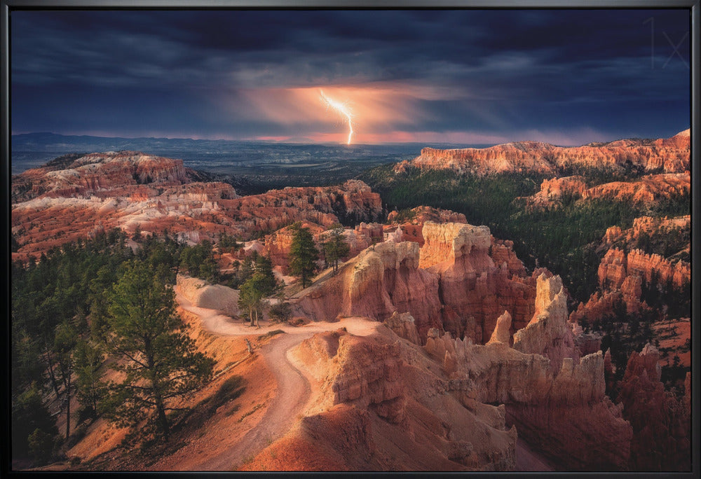 Lightning over Bryce Canyon