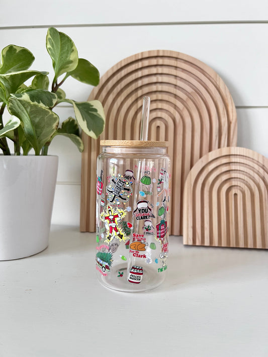 Christmas Vacation Glass Cup