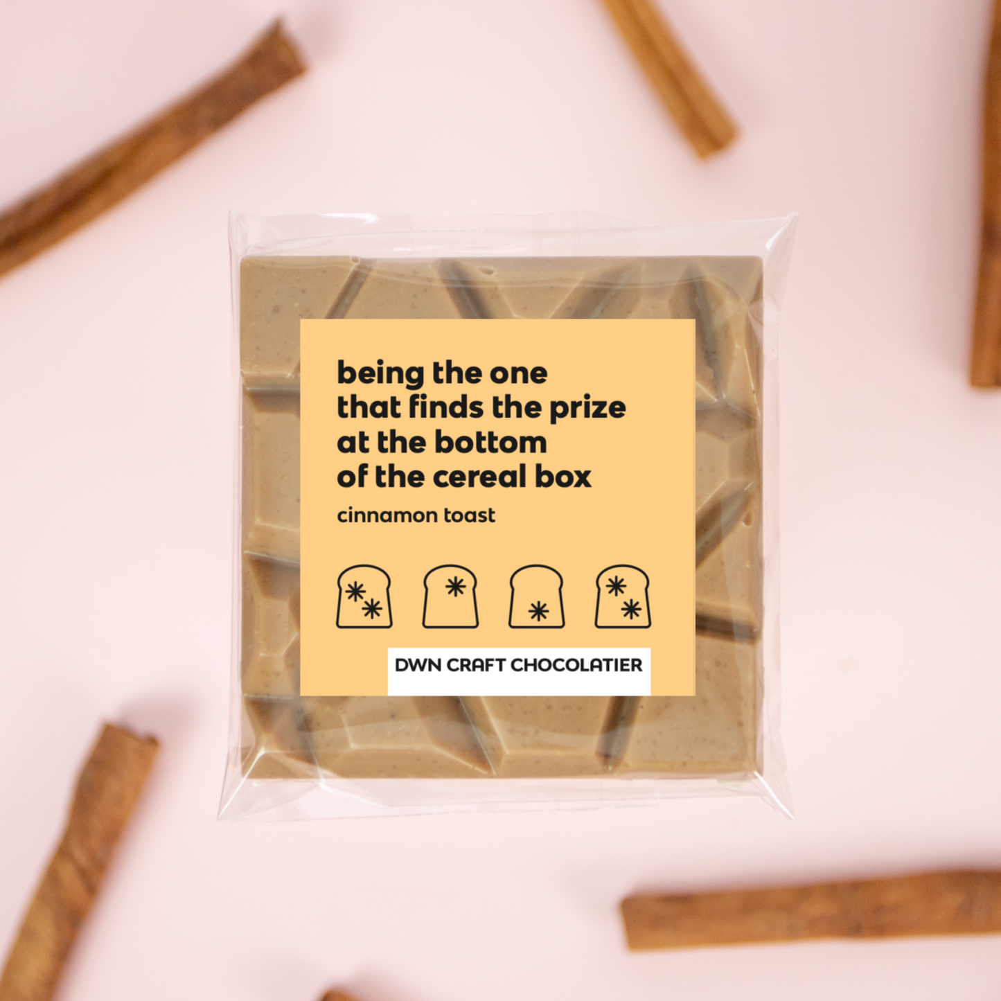 cinnamon toast milk chocolate bar