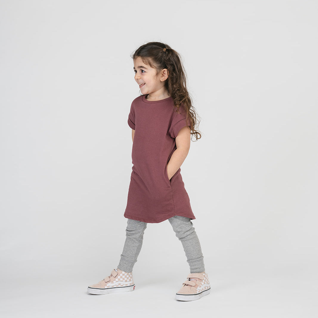 Cloud Rolled Sleeve Dress