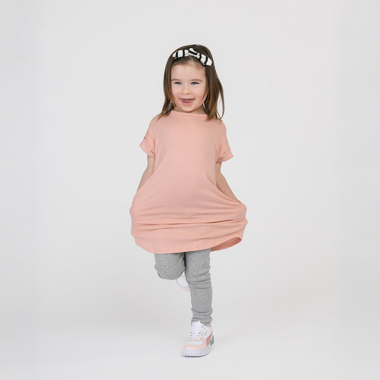 Cloud Rolled Sleeve Dress