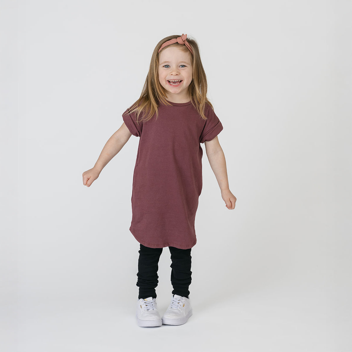 Cloud Rolled Sleeve Dress