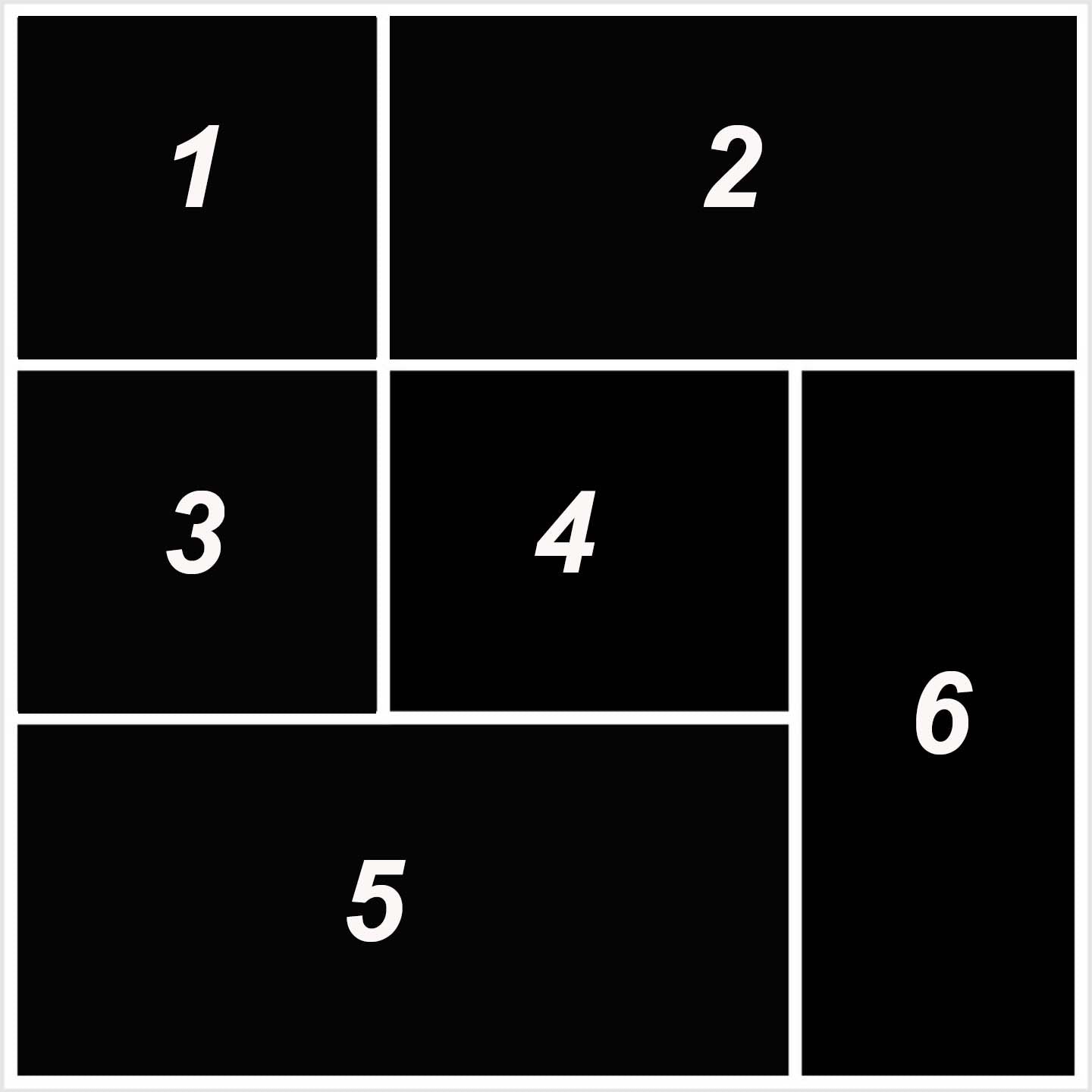 36″X36″  Custom Canvas Collage Photo 6 blocks