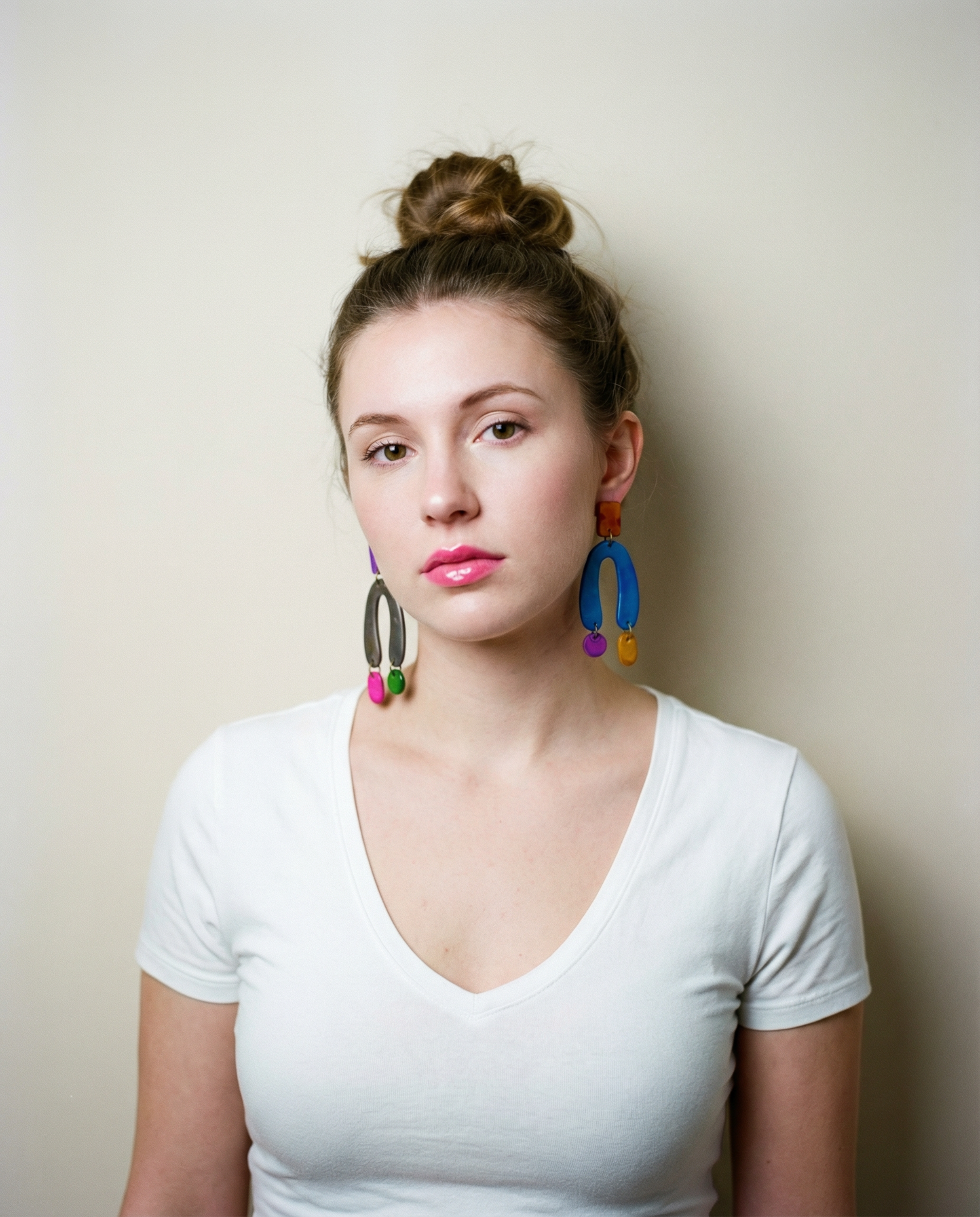 Colorful Oversized Mismatched Arch Earrings