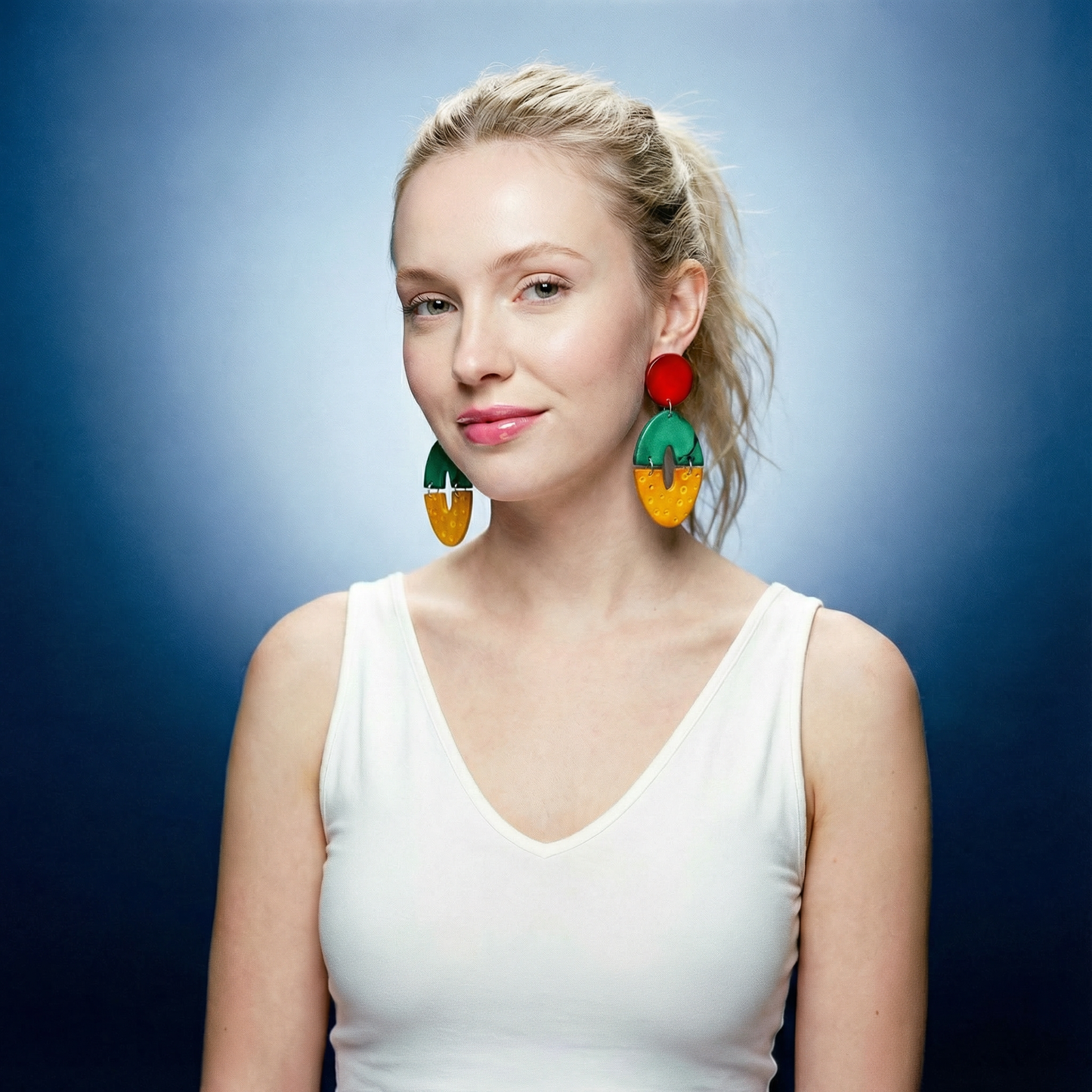 Long Artsy Clip On Earrings for Non-Pierced Ears, Handmade – "Zoe"