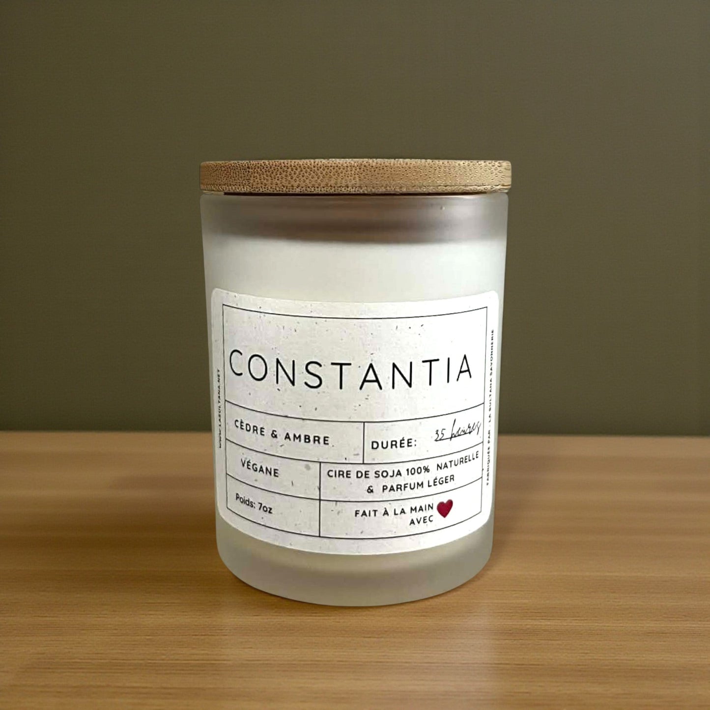 CONSTANTIA cèdre et  ambre