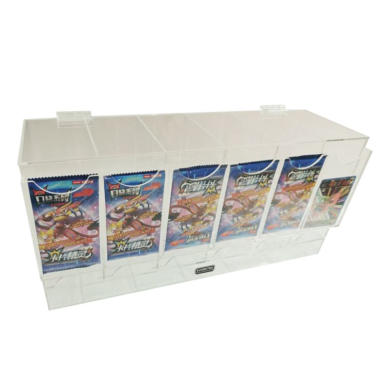 EVORETRO Card Dispenser Pokémon Booster Pack 6-Slot Acrylic Display Dispenser