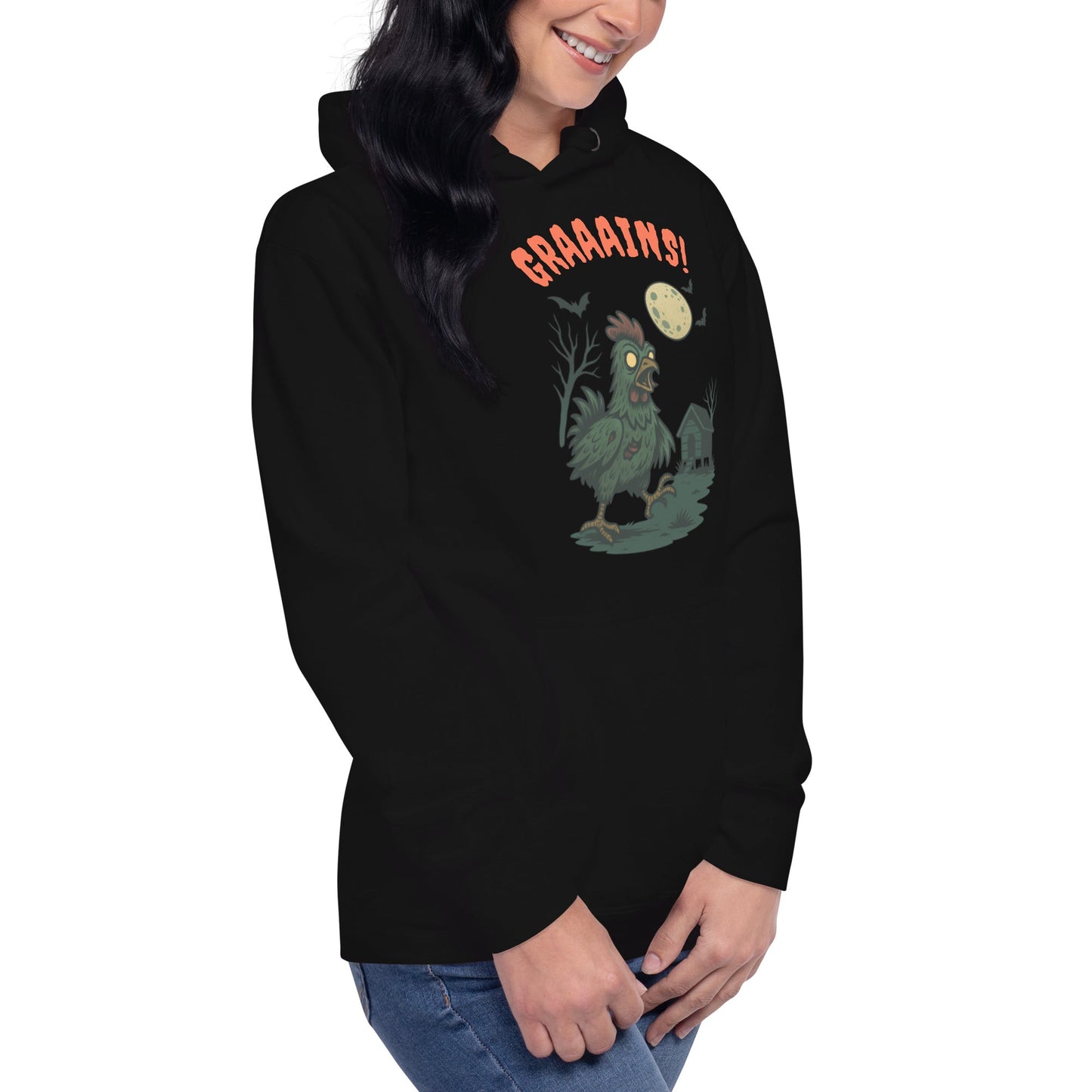 Halloween Zombie Chicken Bunny Hug Unisex (hoodie)