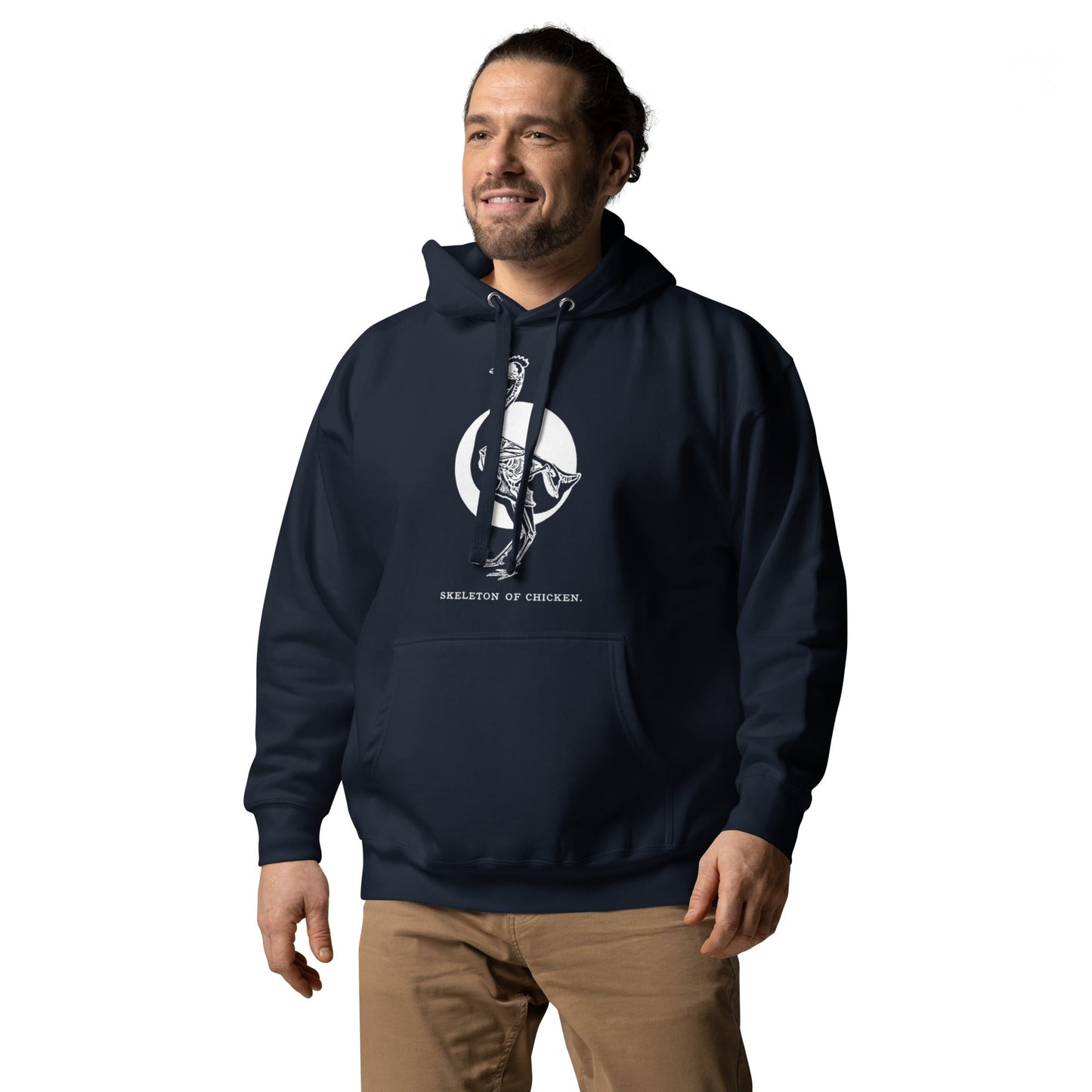 Retro Chicken Skeleton Unisex Bunny Hug (Hoodie)