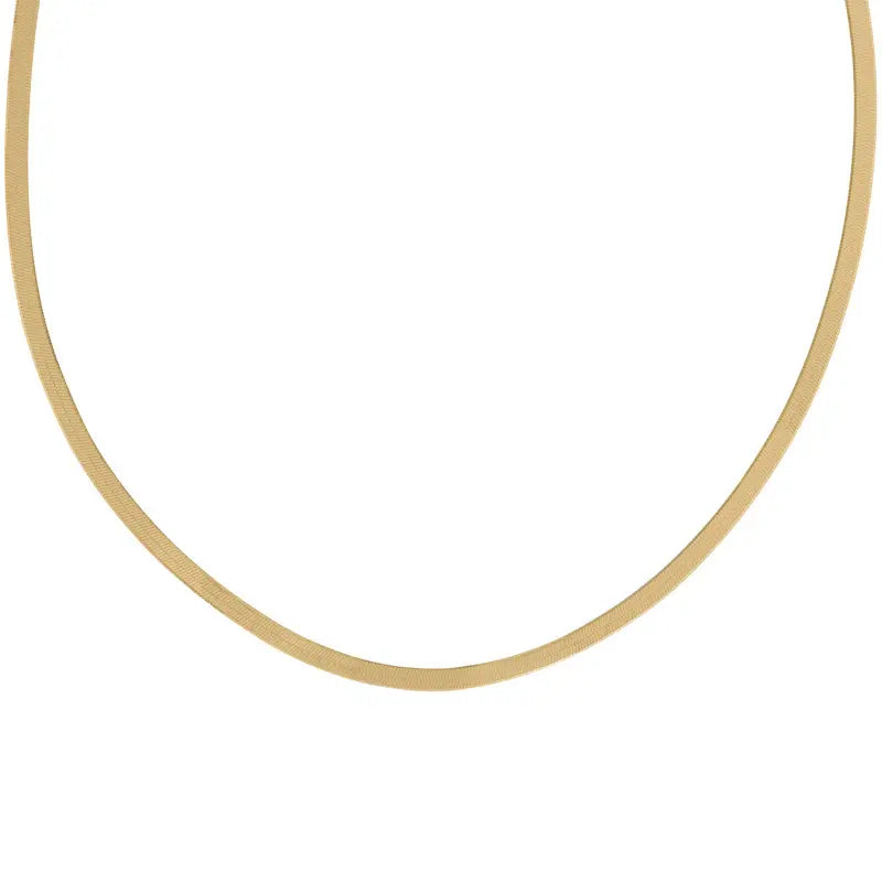 Yellow Gold Herringbone Chain