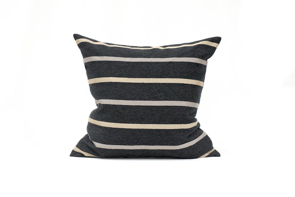 Espresso Stripe Cushion Cover