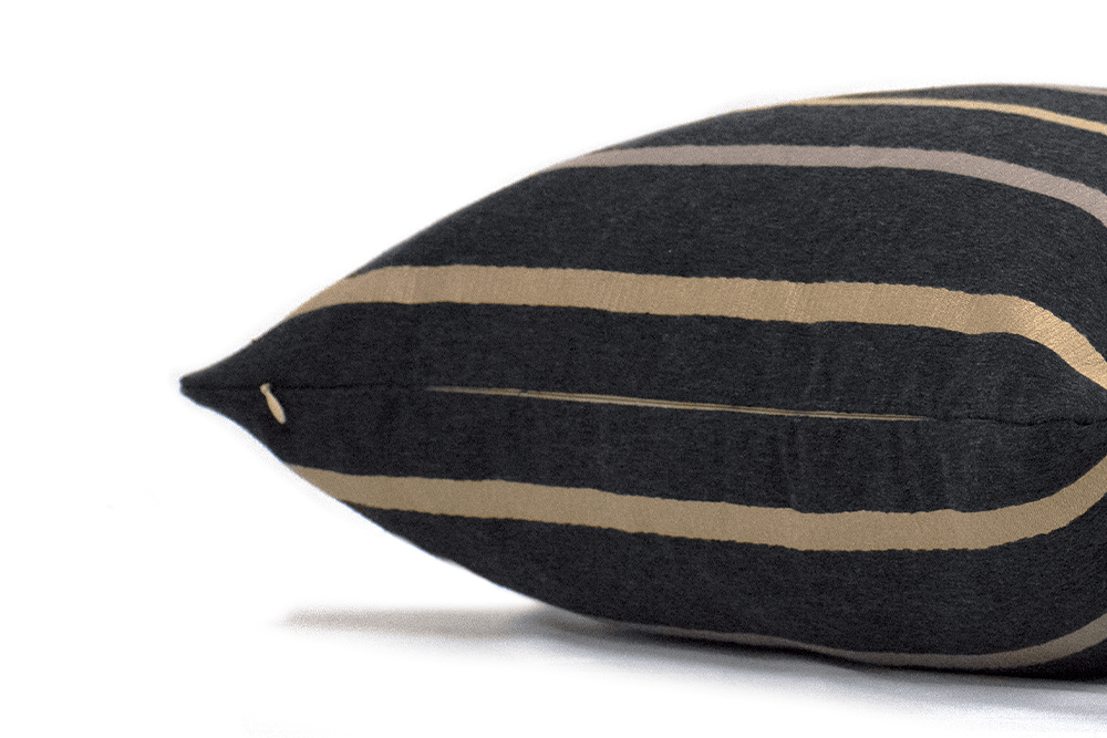 Espresso Stripe Cushion Cover