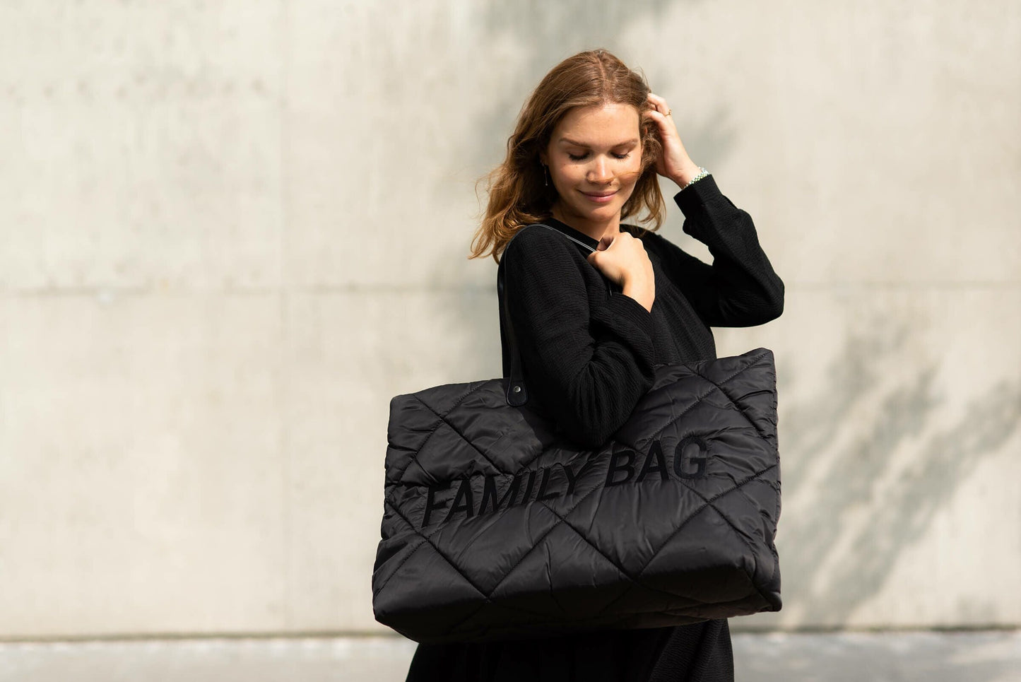 Cloud Comfort Puffer Family Bag - Black