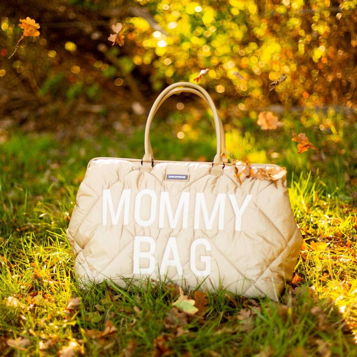 Cloud Comfort Puffer Mommy Bag - Beige