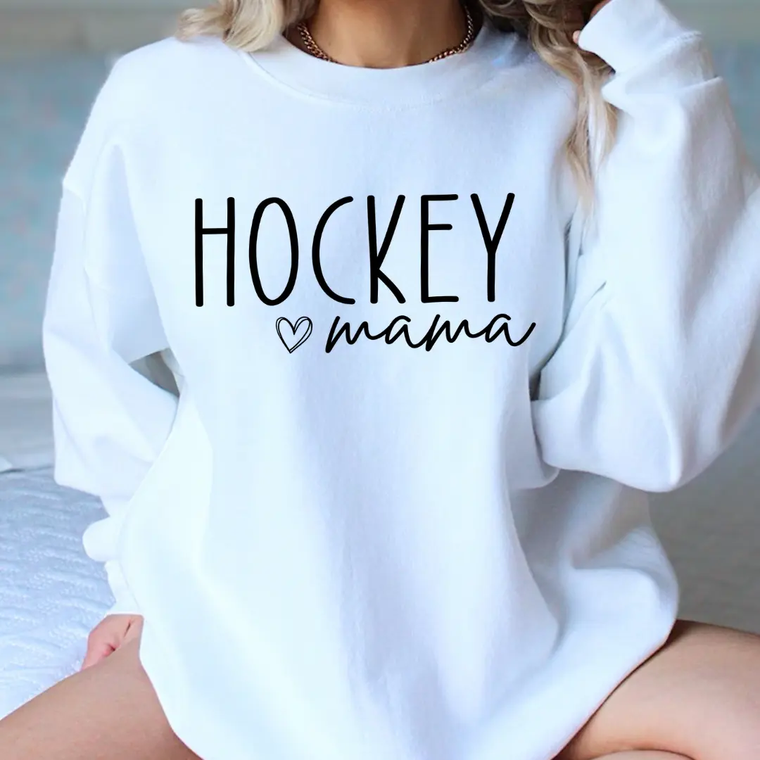 Hockey Mama Shirt, Crewneck Sweatshirt & Hoodie – Rustic Girls